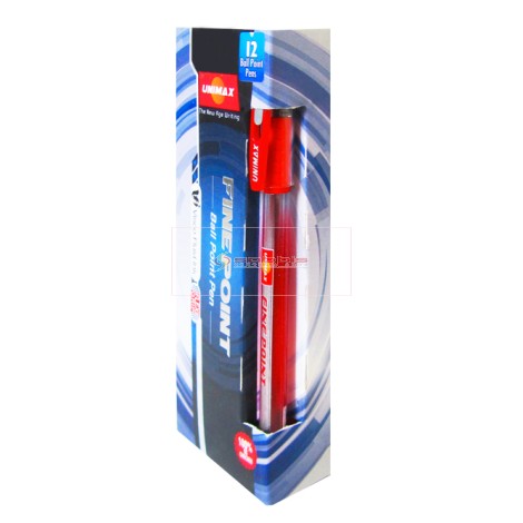 STYLO GEL ROUGE FINE POINT ....PAQ(12)=
