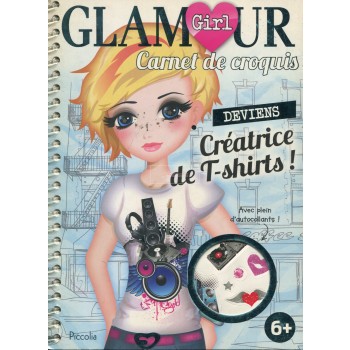 GLAMOUR GIRL CARNET CREATRICE DE T-SHIRT